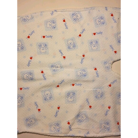 Royal Heir Baby Teddy Bear Sleeper White Large Blue Red Snaps Footies Pajama USA - Picture 12 of 16